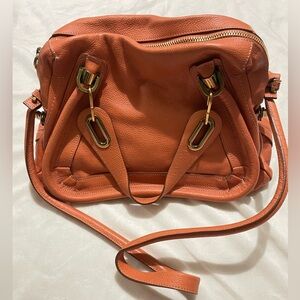 Chloe Burnt Orange Medium Paraty Bag 🧡